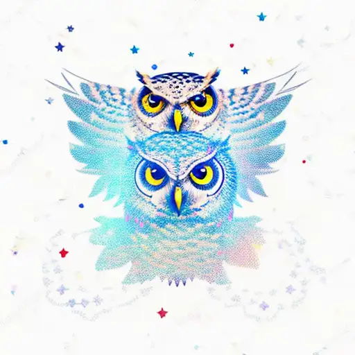 Owl With Constellation