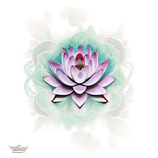 Crimson Lotus Flower