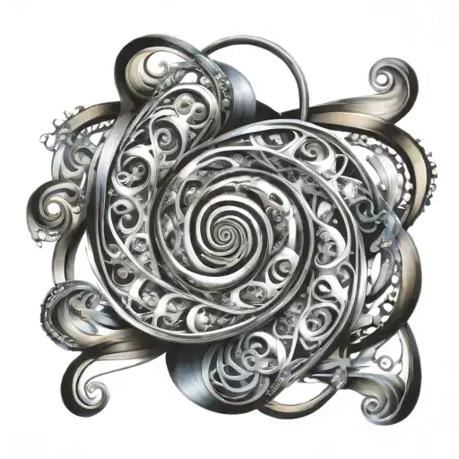 Spiral In Infinity Symbol