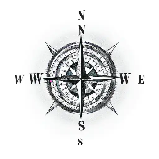 Compass With Empty Center
