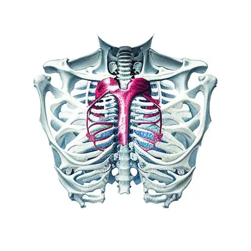 Skeleton With A Bleeding Heart In Its Ribcage