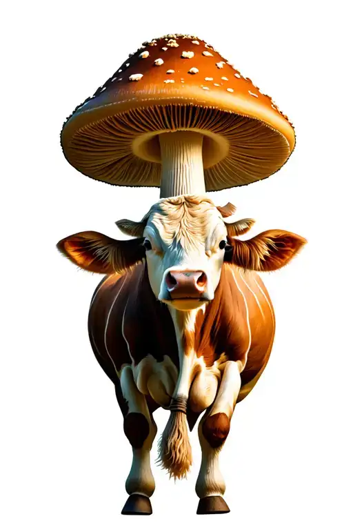 Mushroom Riding A Cow