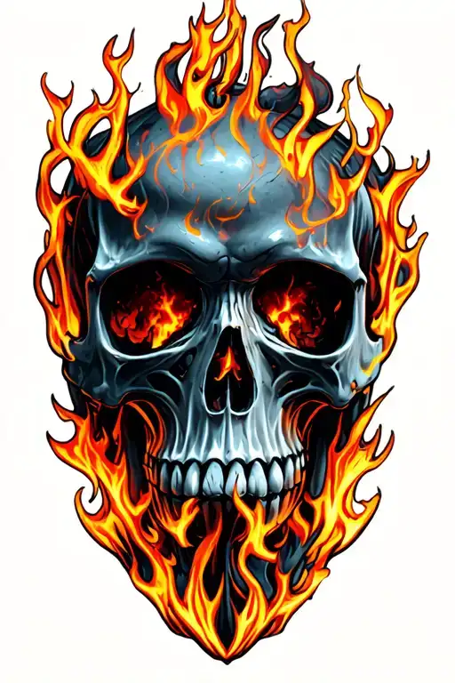 Skull On Fire