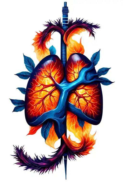 Lung Cancer Symbol