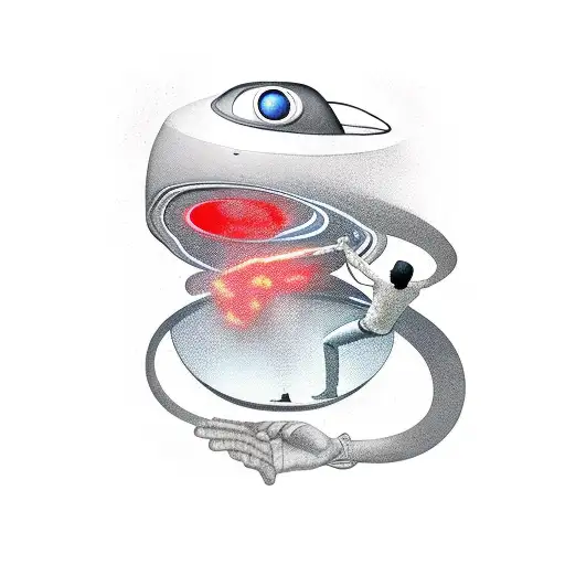 Person Being Abducted From A House By An Alien Spacecraft