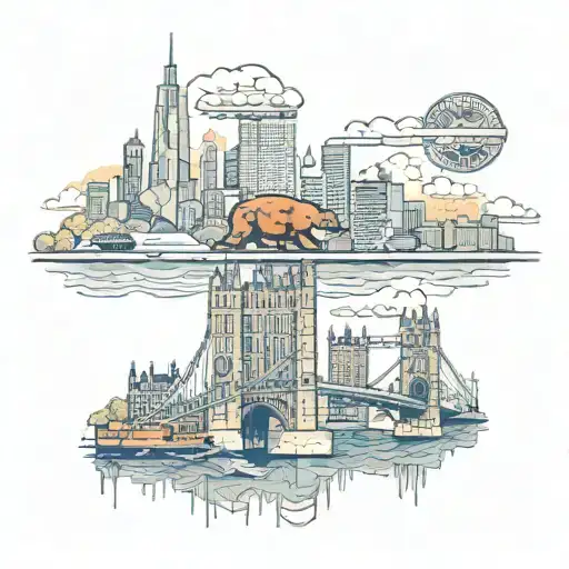 Chicago Bears Destroying London Skyline