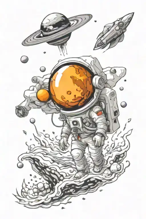 Space Theme Leg Sleeve