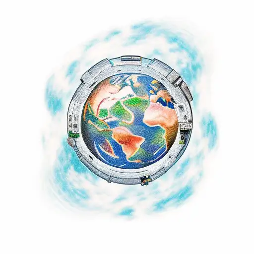 Astronaut Holding Earth