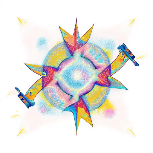 Trashpolka Style Angels Silhouette 3 Stars And A Sun