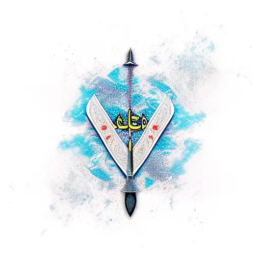 Arabic Tatoo Sword