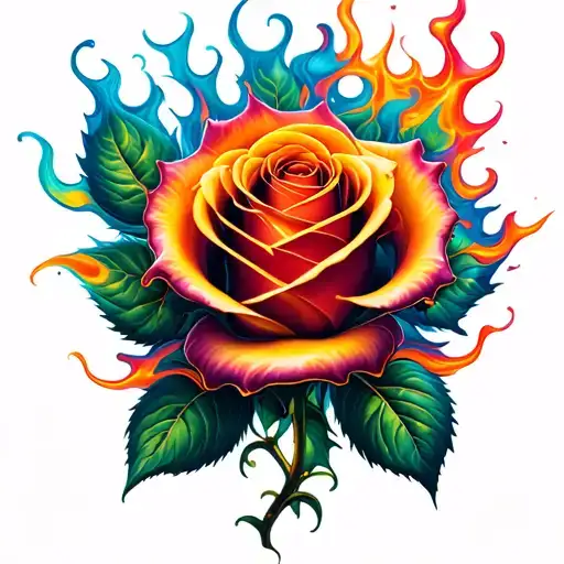 Flaming Rose