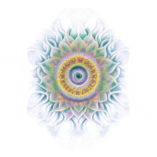 Galaxy Inside A Sunflower