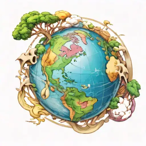 999 Around 3D Earth Globe