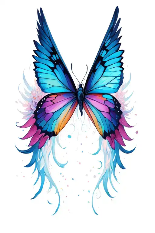 Butterfly Angel Wings