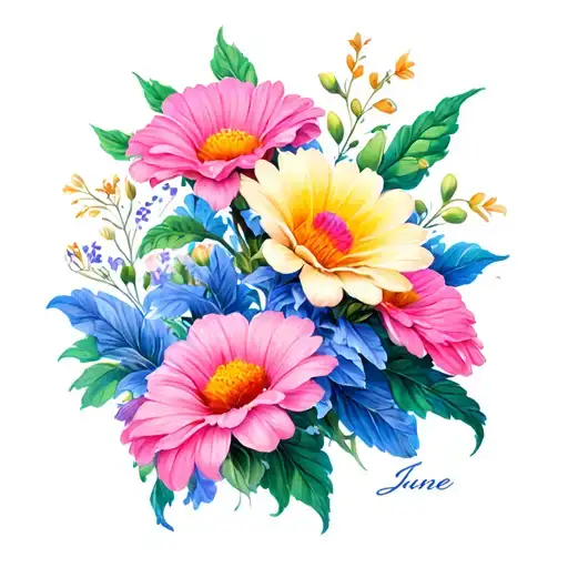 June And Feb Birth Month Flowers Blooming