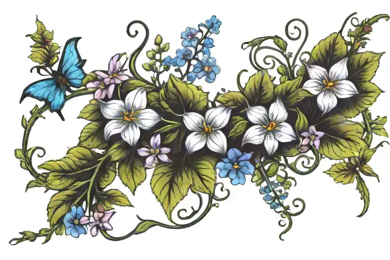 Woodland Wildflower Vine