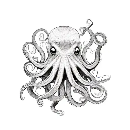 Octopus With Hourglass