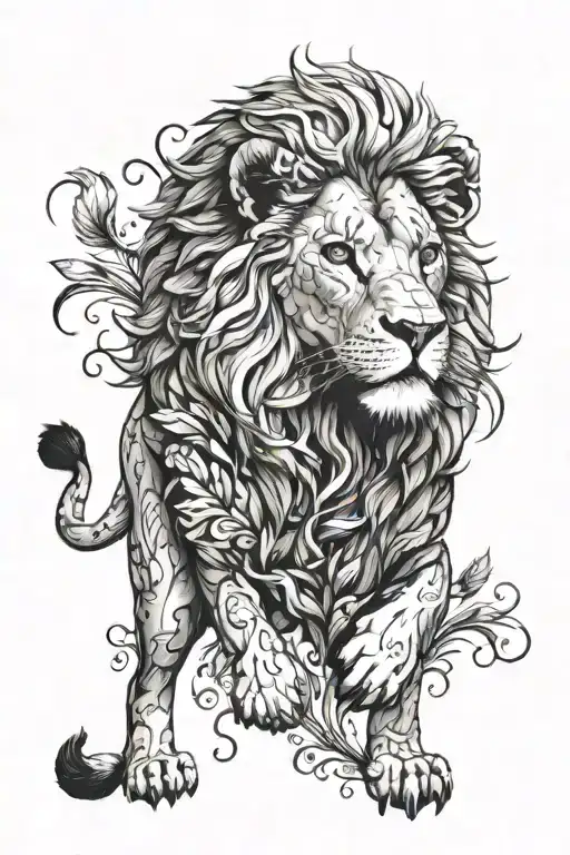 Lion Wearing