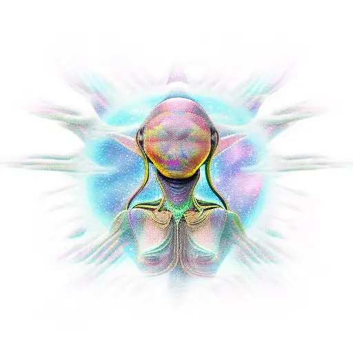 Mystical Alien Meditating