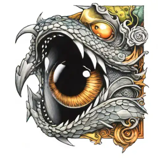 Dragon And One Eye Inside
