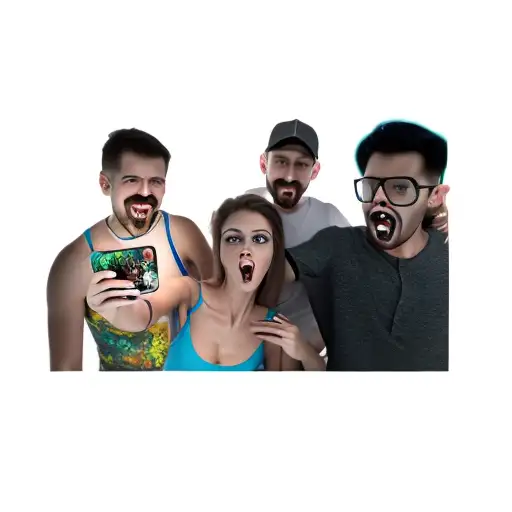 A Group Of People Posing For A Selfie