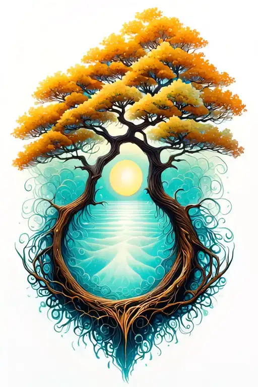 Underboobs Arabesque Tree Of Life