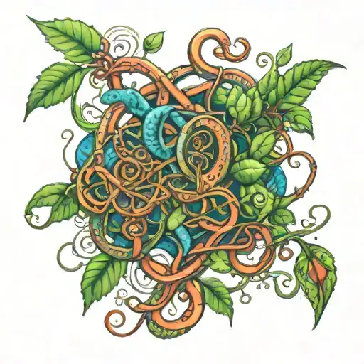 Ayahuasca Vine Intertwined