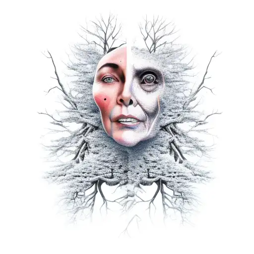 Old Tree Woman Body Face