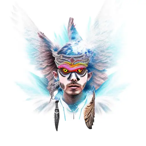 Winged Warrior With Smoke