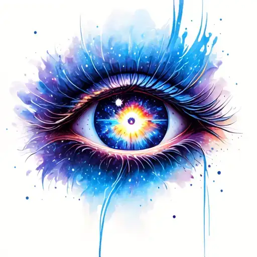 Eye With Galaxy Inside