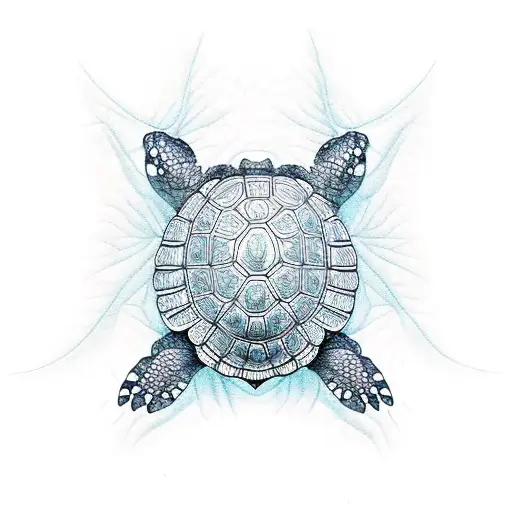 A Turtle Made Up Of Intricate Architectural Details