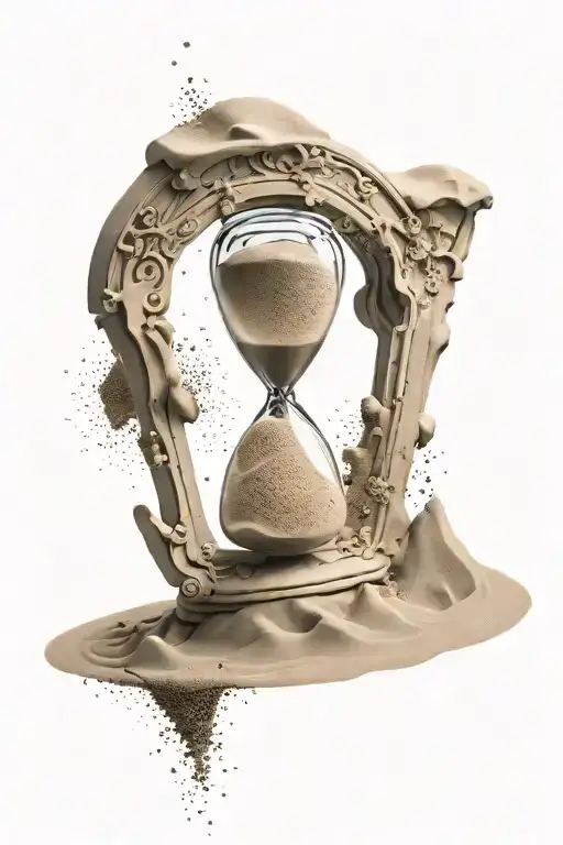 Sand Clock With Sand Falling Out