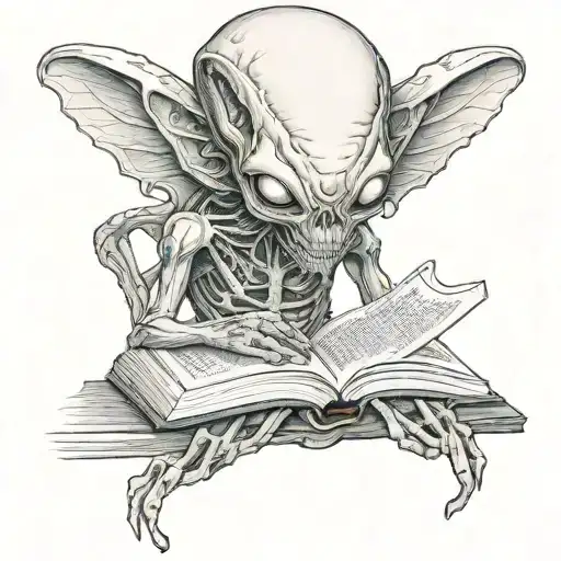 Alien And Book