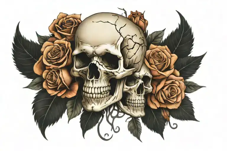Skull And Roses