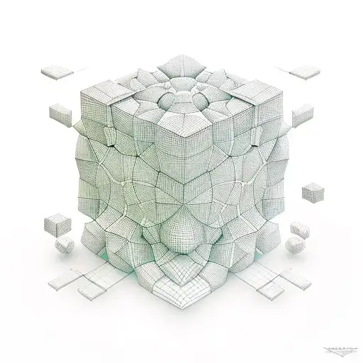 3D Floating Cube