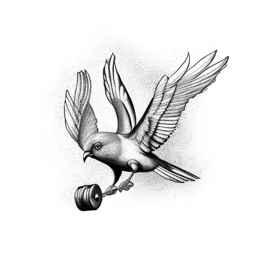 Bird Broken Carrying Weights