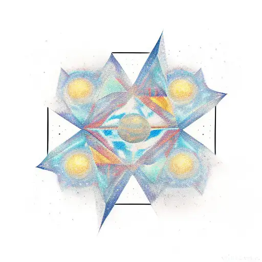 Pyramids Stars Moon Meditation