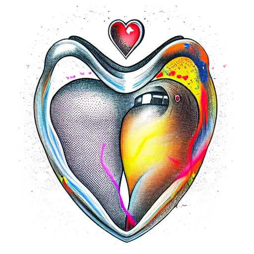 Hourglass With Smokey Heart Inside