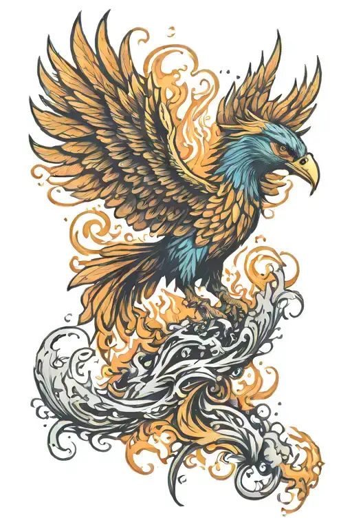 Phoenix Rising From The Ashes