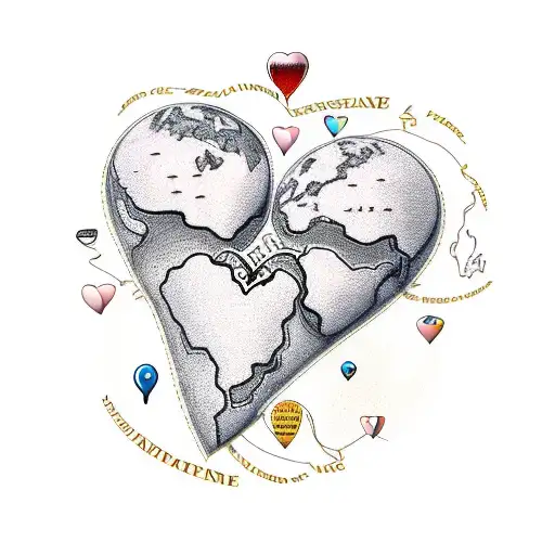 Map Of Love Passion Romance Pain Hate