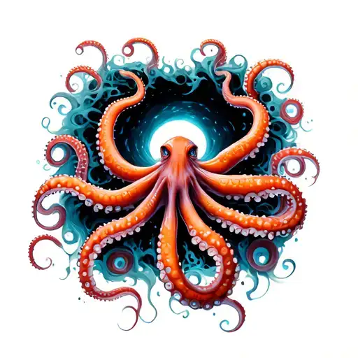 Tentacles Hanging Out Of A Black Hole