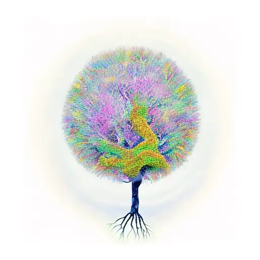 Tree Of Life With Names Written On Its Roots