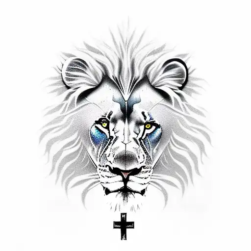 Lion With Cross