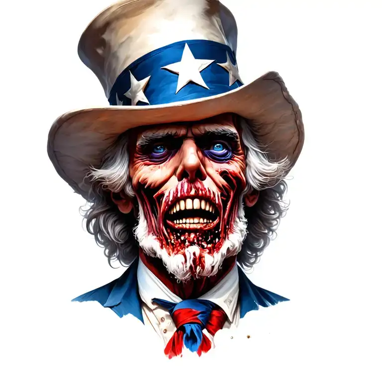 Zombified Uncle Sam