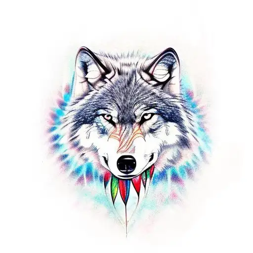 Wolf Dream Catcher