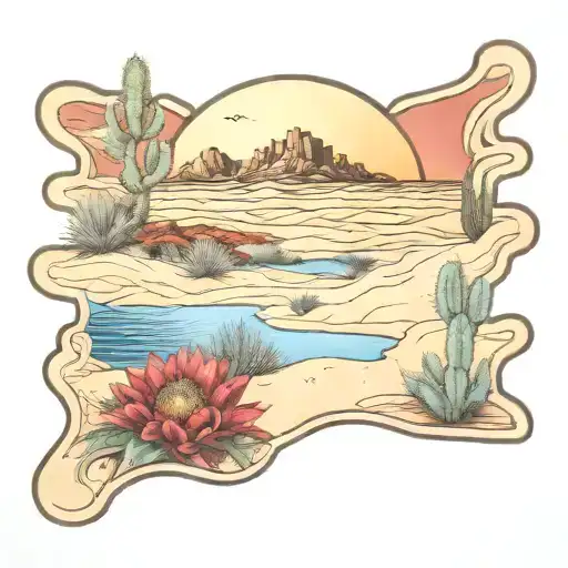 Dunes Indian Blanket Flowers Agave