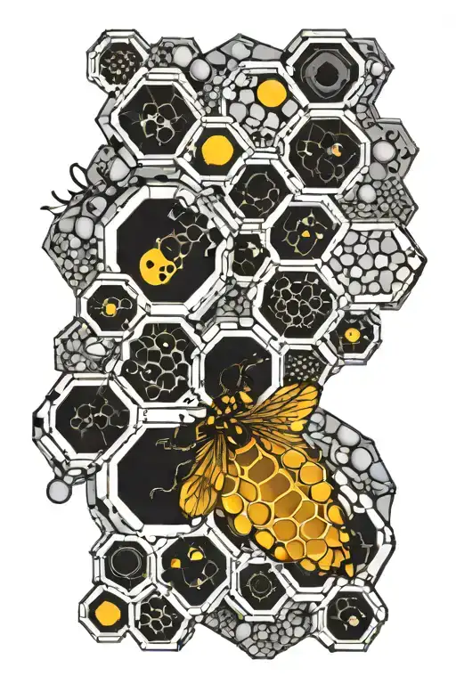 Semicolon With Honeycomb