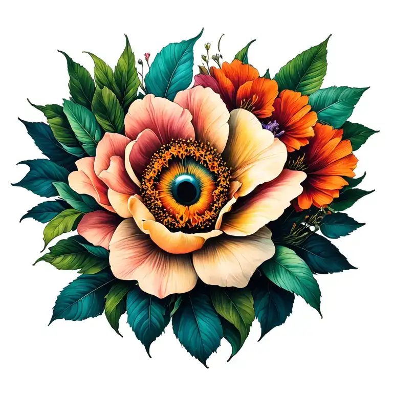 Tattoo To Reprent Anxiety And Motherhood And Grief But Also Growth And A Happy Life Out Of It