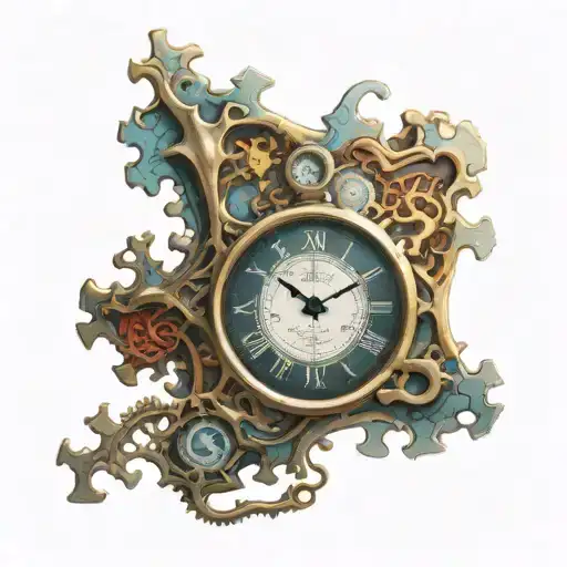 Puzzle Piece Dali Clock