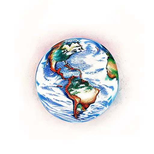 Planet Earth In Fire